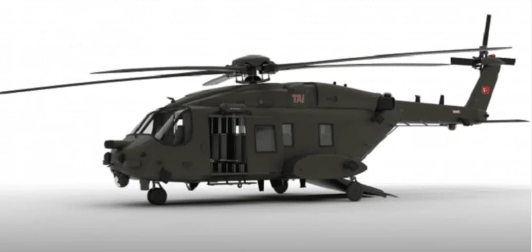 Genel maksat helikopterinin yandan görünümü